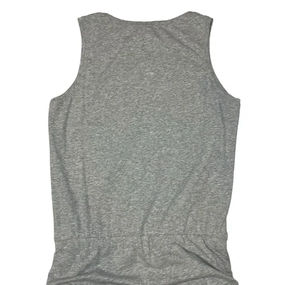 Cabi Everyday Mini Dress Ruched Crew Neck Gray Sleevless Tank Stretch Size Small - Picture 7 of 15